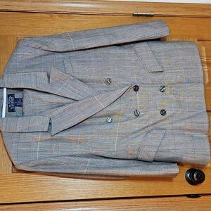 E.H. Woods Vintage Contemporary Double Breasted  Woman Suit Jacket Blazer sz. 16